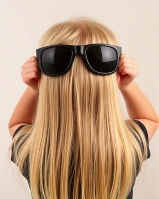 Portrait wearing sunglasses after chat edit