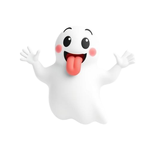 Flat ghost illustration