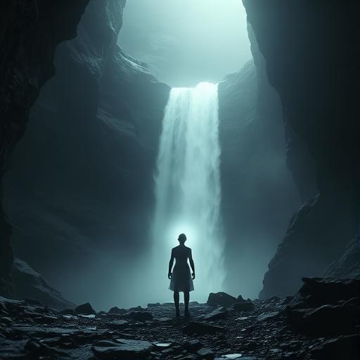 Ethereal waterfall style